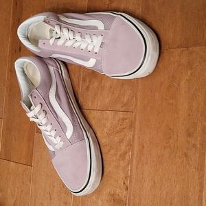 Vans lilac shoes sz 10